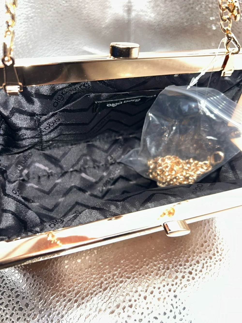 Olga Berg Zephyr Sequin Clutch - Picture 11 of 11